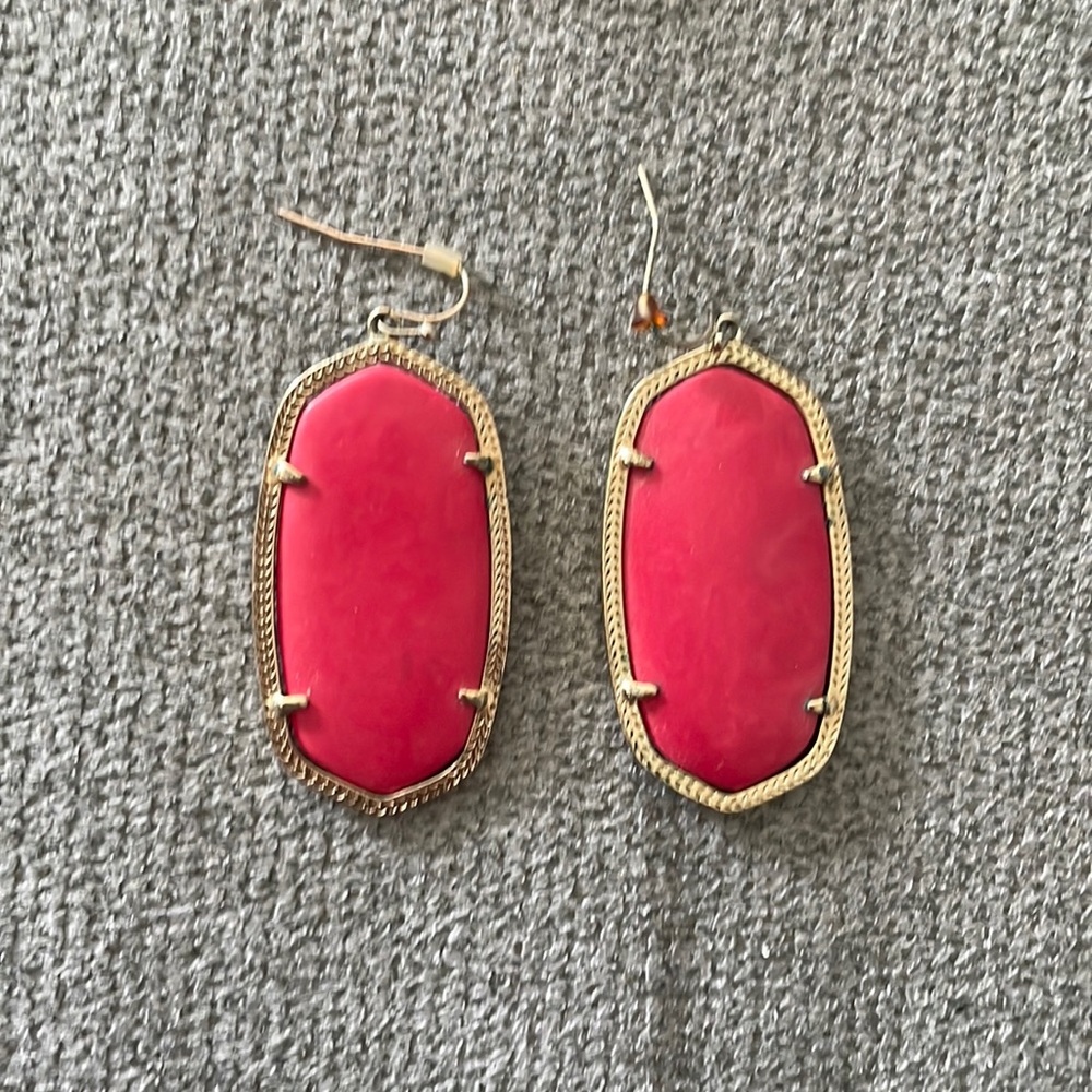 Lightly used Kendra’s Scott red earrings